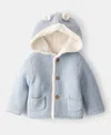 Carter's Baby Boys Or Baby Girls Sherpa-lined Cardigan In Blue