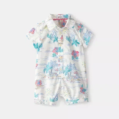 Carter's Baby Boys Short Sleeve Romper In Multi