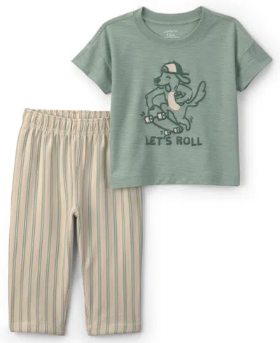 Carter's Baby Boys 2-pc. Pant Set In Green