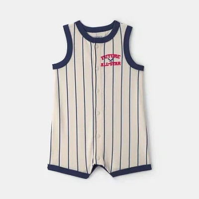 Carter's Baby Boys Sleeveless Striped Romper In Multi