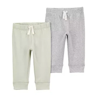 Carter's Baby Boys Straight Regular Fit Pull-on Pant In Green