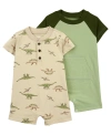 CARTER'S BABY CARTER'S 2 PACK COTTON ROMPERS