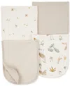 Carter's Baby Cotton Burp Cloths, 4 Pack In Neutral