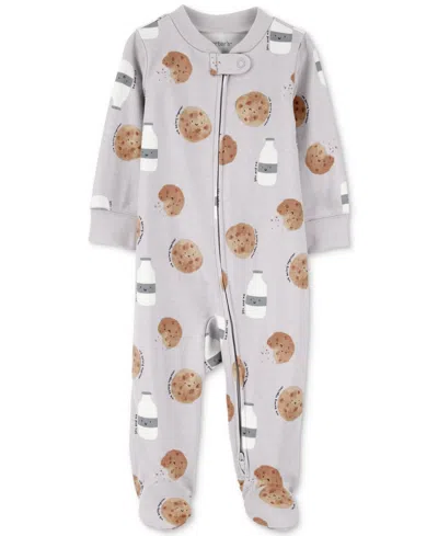 Carter's Baby Cotton Milk & Cookies Sleep & Play Pajamas
