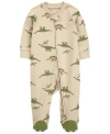 CARTER'S BABY DINOSAUR 2-WAY ZIP COTTON SLEEP AND PLAY COVERALL