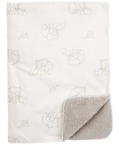 Carter's Baby Elephant Plush Blanket In Neutral