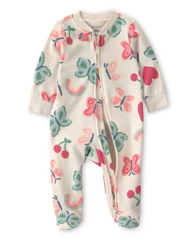 Carter's Baby Girl's Butterfly Snug Fit Sleep & Play In Multi
