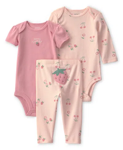 Carter's Baby Girls Pant Set In Multi