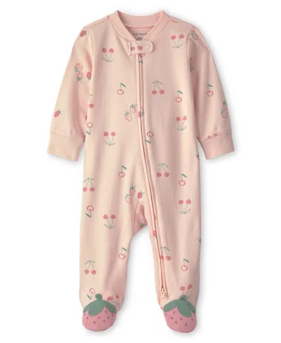 Carter's Baby Girl's Strawberry Snug Fit Sleep & Play In Brown