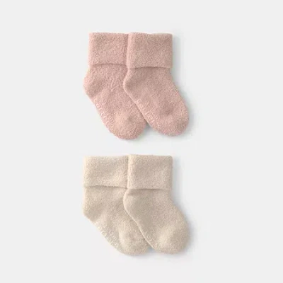Carter's Baby Girls 2 Pair Baby Booties In Multi