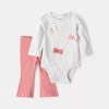 Carter's Baby Girls 2-pc. Pant Set In White