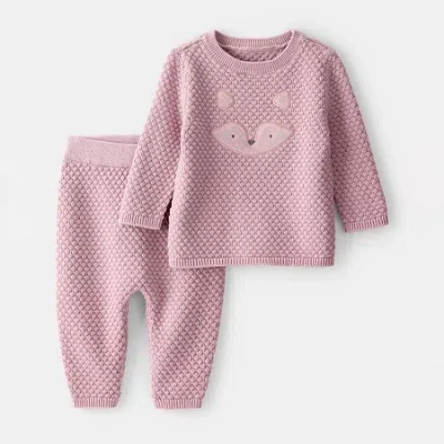 Carter's Baby Girls 2-pc. Pant Set In Animal Print