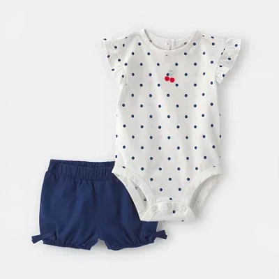 Carter's Baby Girls 2-pc. Short Set In Multi