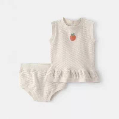 Carter's Baby Girls 2-pc. Short Set In White