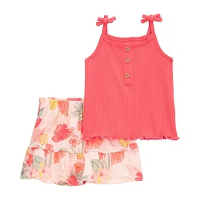 Carter's Baby Girls 2-pc. Skort Set In Orange