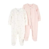 Carter's Baby Girls 2-pc. Sleep And Play In Multi