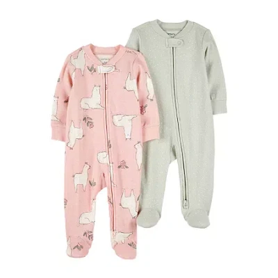 Carter's Baby Girls 2-pc. Sleep And Play In Multi