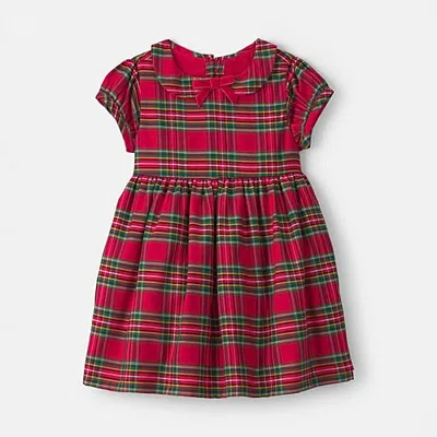Carter's Baby Girls 2-pc. Cap Short Sleeve A-line Dress In Red