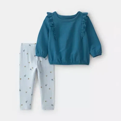 Carter's Baby Girls 2-pc. Legging Set In Blue