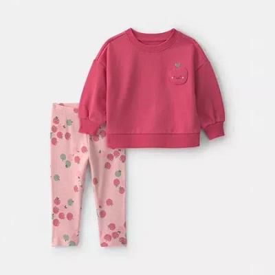 Carter's Baby Girls 2-pc. Legging Set In Pink