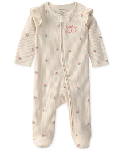 Carter's Baby Girls' 2-way Zip Sleep & Play In Pattern