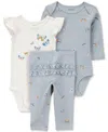 Carter's Baby Girls 3-pc. Cotton Butterfly Little Character Set
