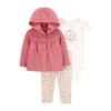 Carter's Baby Girls 3-pc. Pant Set In Multi