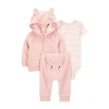 Carter's Baby Girls 3-pc. Pant Set In Pink