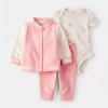 Carter's Baby Girls 3-pc. Pant Set In Pink