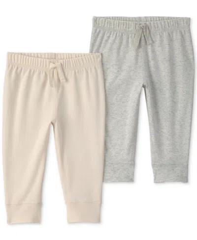 Carter's Baby Girls' And Boys' Pull-on Pants, 2-pack In Multi