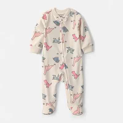 Carter's Baby Girls Animal Dinosaurs Sleep And Play In Multi