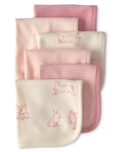 Carter's Baby Girls' Bunny Terry Washcloths, 6-pack In Multi