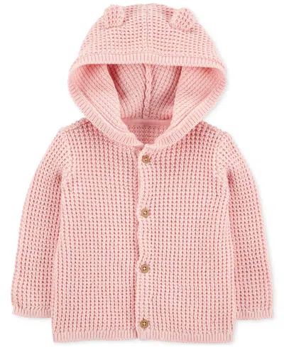 Carter's Baby Girls Cotton Hooded Cardigan