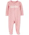 Carter's Baby Girls Cotton Little Sister Sleep & Play Pajamas
