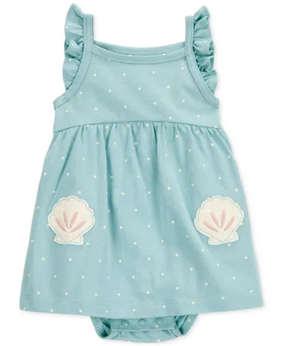 Carter's Baby Girls Cotton Sand Dollar Sunsuit Dress