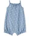 Carter's Baby Girls Cotton Shell-print Sleeveless Romper