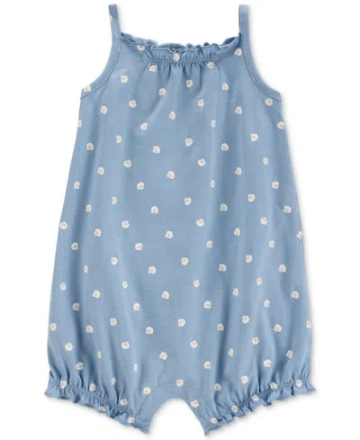 Carter's Baby Girls Cotton Shell-print Sleeveless Romper