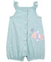 Carter's Baby Girls Cotton Snap-up Romper