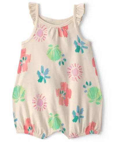 Carter's Baby Girls' Cotton Snap-up Romper In Multi