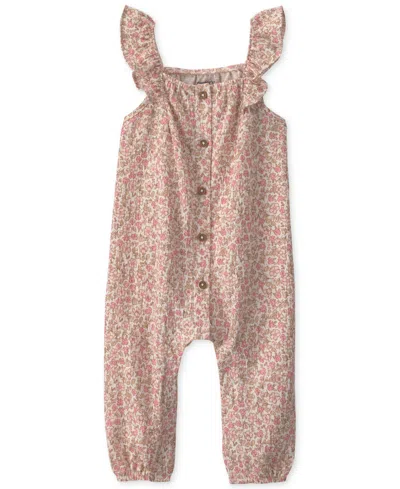 Carter's Baby Girls' Floral Print Jumpsuit In Animal Print