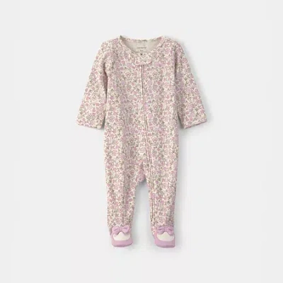 Carter's Baby Girls Floral Sleep And Play In Multi