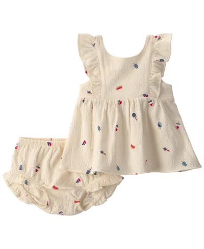 Carter's Baby Girls' Fourth Of July Top And Shorts, 2-piece Set In Black