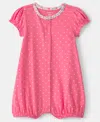 Carter's Baby Girls Heart Graphic Snap-up Romper In Pink