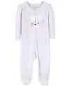 Carter's Baby Girls Lamb 2-way-zipper Cotton Sleep And Play Footed Coverall