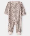 Carter's Baby Girls Leopard Print Long Sleeves Sleep And Play Pajamas In Multi