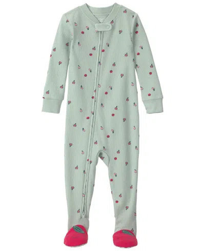 Carter's Baby Girls' Long-sleeve Pajamas In Green