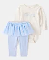 Carter's Baby Girls 2-pc. Pant Set In Blue