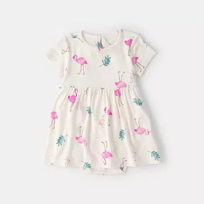 Carter's Baby Girls Short Sleeve Fitted Sundress In Multi