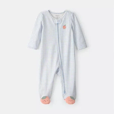 Carter's Baby Girls Sleep And Play In Blue