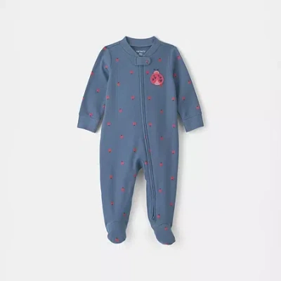 Carter's Baby Girls Sleep And Play In Blue